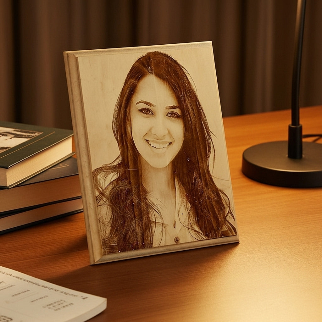 Engraved Photo Wooden Plaques