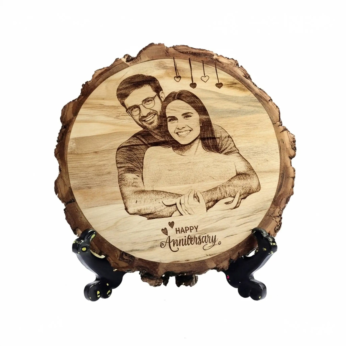 Premium Engraved Wood Log