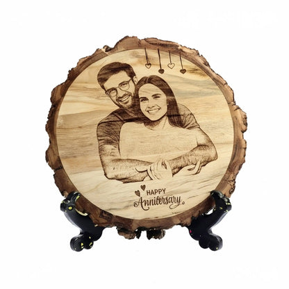 Premium Engraved Wood Log
