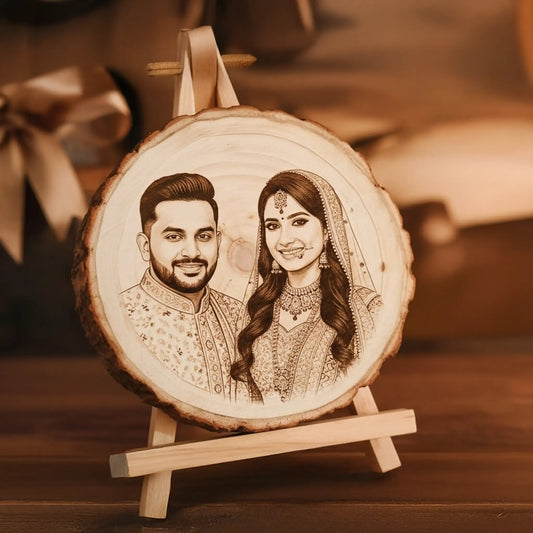Engraved Wood Logs