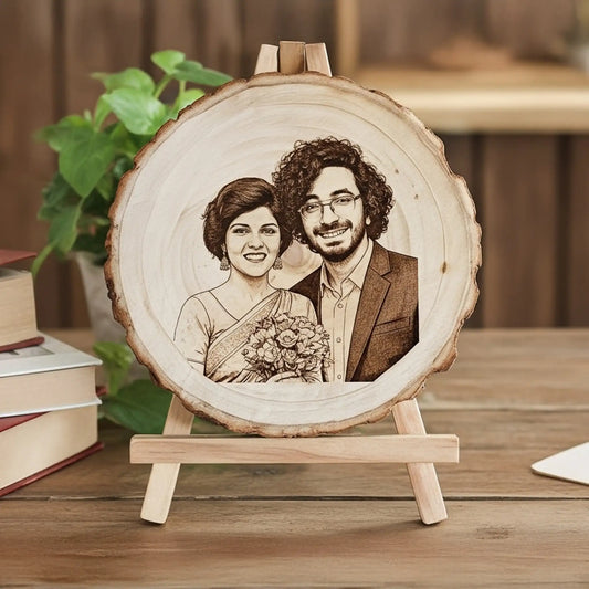 Engraved Wood Logs