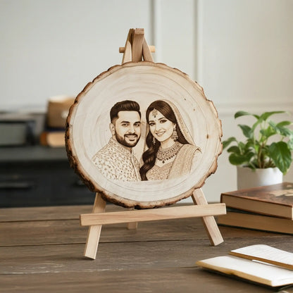 Engraved Wood Logs