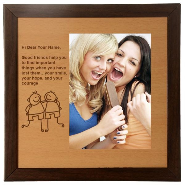Photo Frame Friends in brown